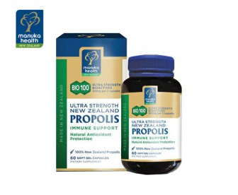 Manuka Health 蜜纽康 BIO100医药级超浓缩活性蜂胶胶囊 60粒 Manuka Health 蜜纽康 BIO100医药级超浓缩活性蜂胶胶囊 60粒